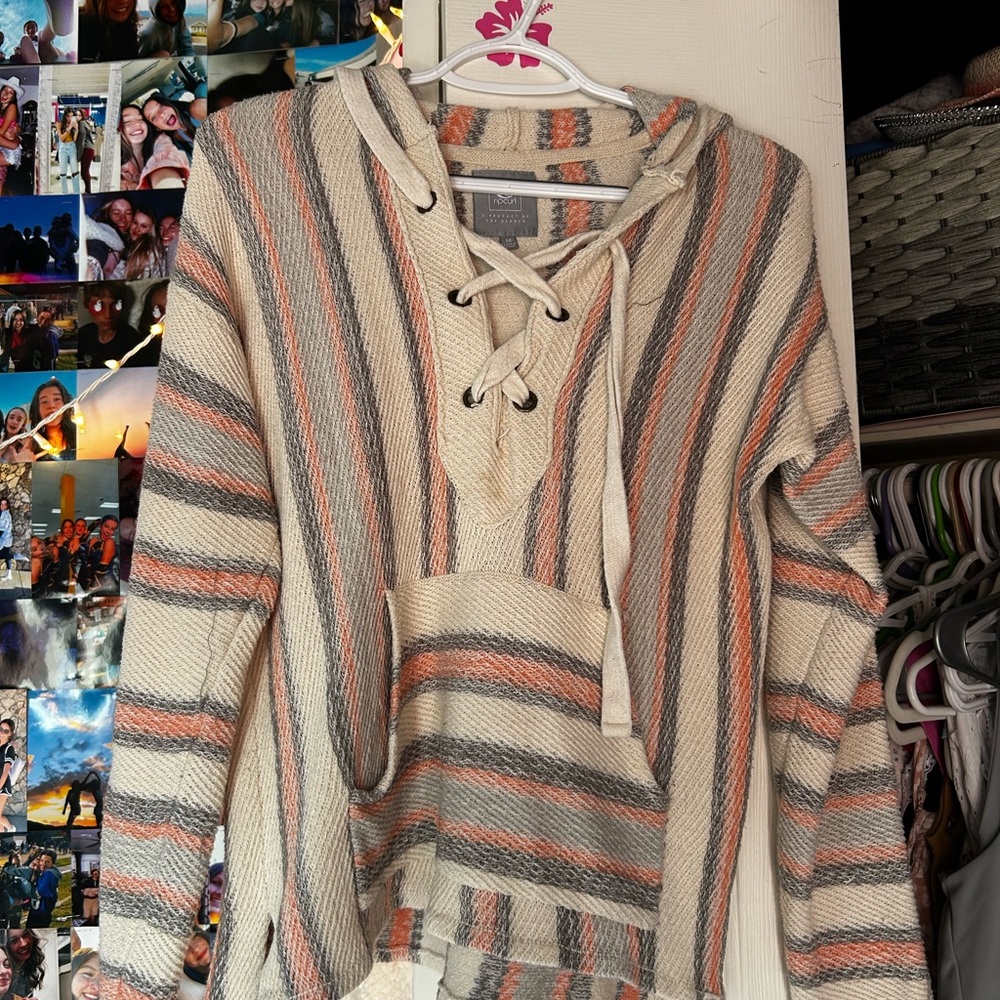 Rip Curl Multicolor Lace-Up Sweater